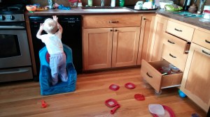 Kat with new chair March 2015